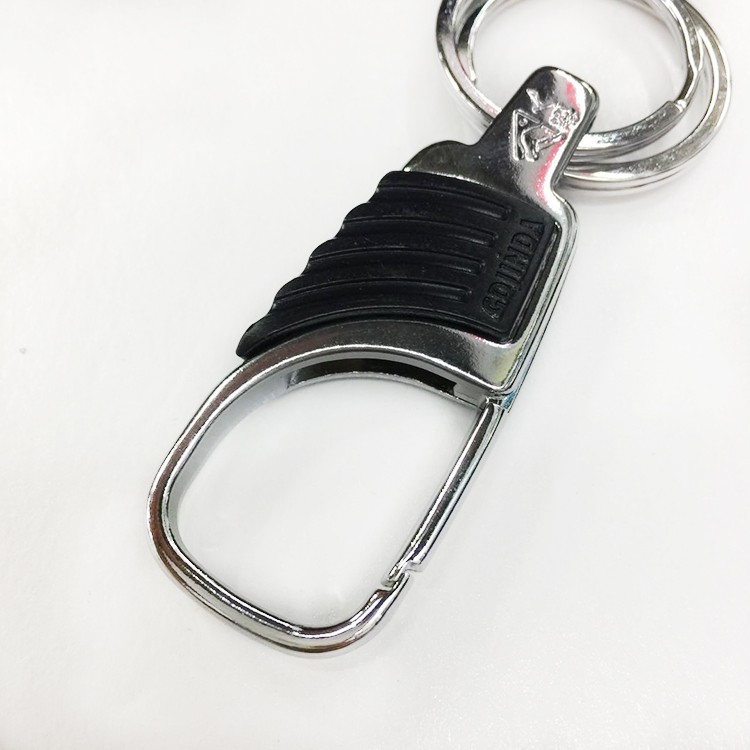 Strong Person Keychain Stainless steel metal Double Ring keychain 431 detail image 6