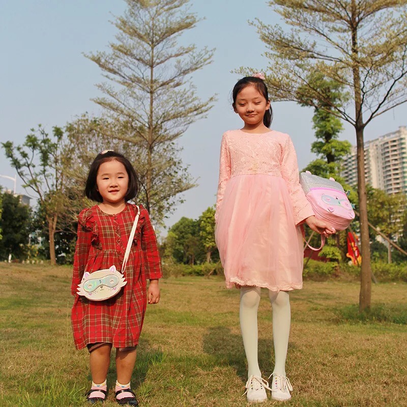 猫咪儿童斜挎包单肩包细节图