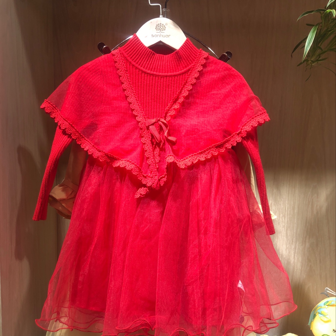 Children's knitted dress