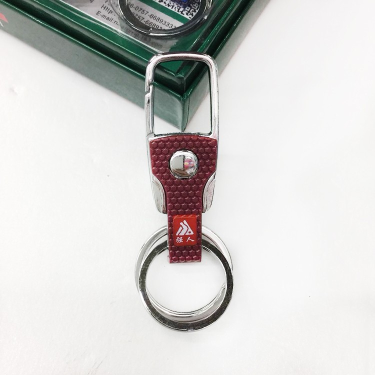 Strong Person Keychain Stainless steel double-ring keychain 432 detail image 4