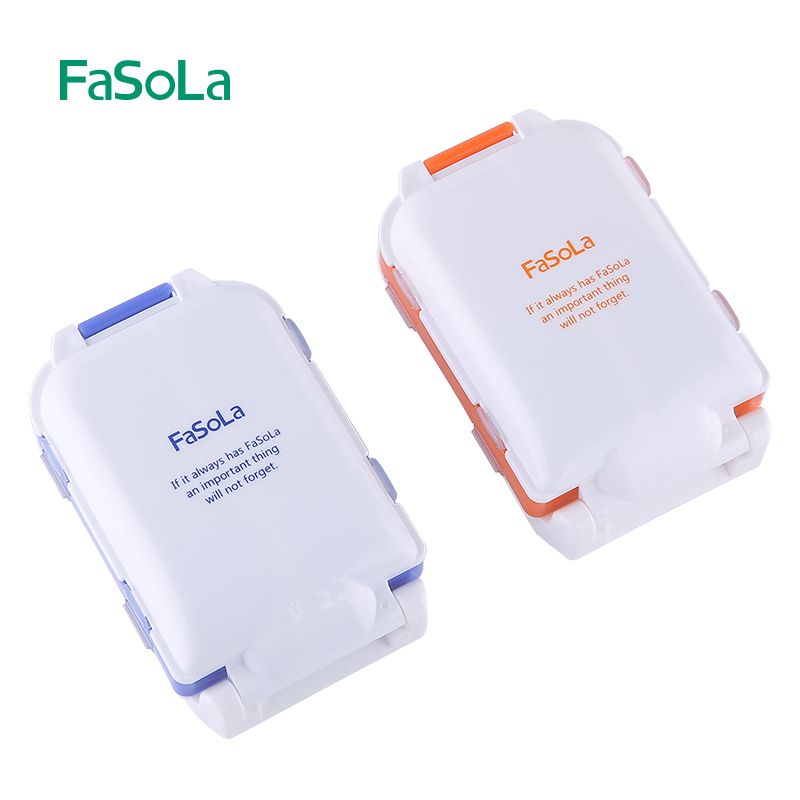 Creative small medicine box, portable one-week dispensing medicine box, portable storage mini folding medicine box details Picture
