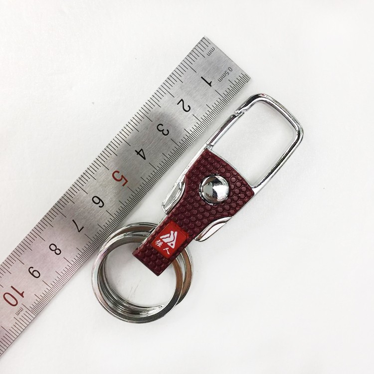 Strong Person Keychain Stainless steel double-ring keychain 432 detail image 5