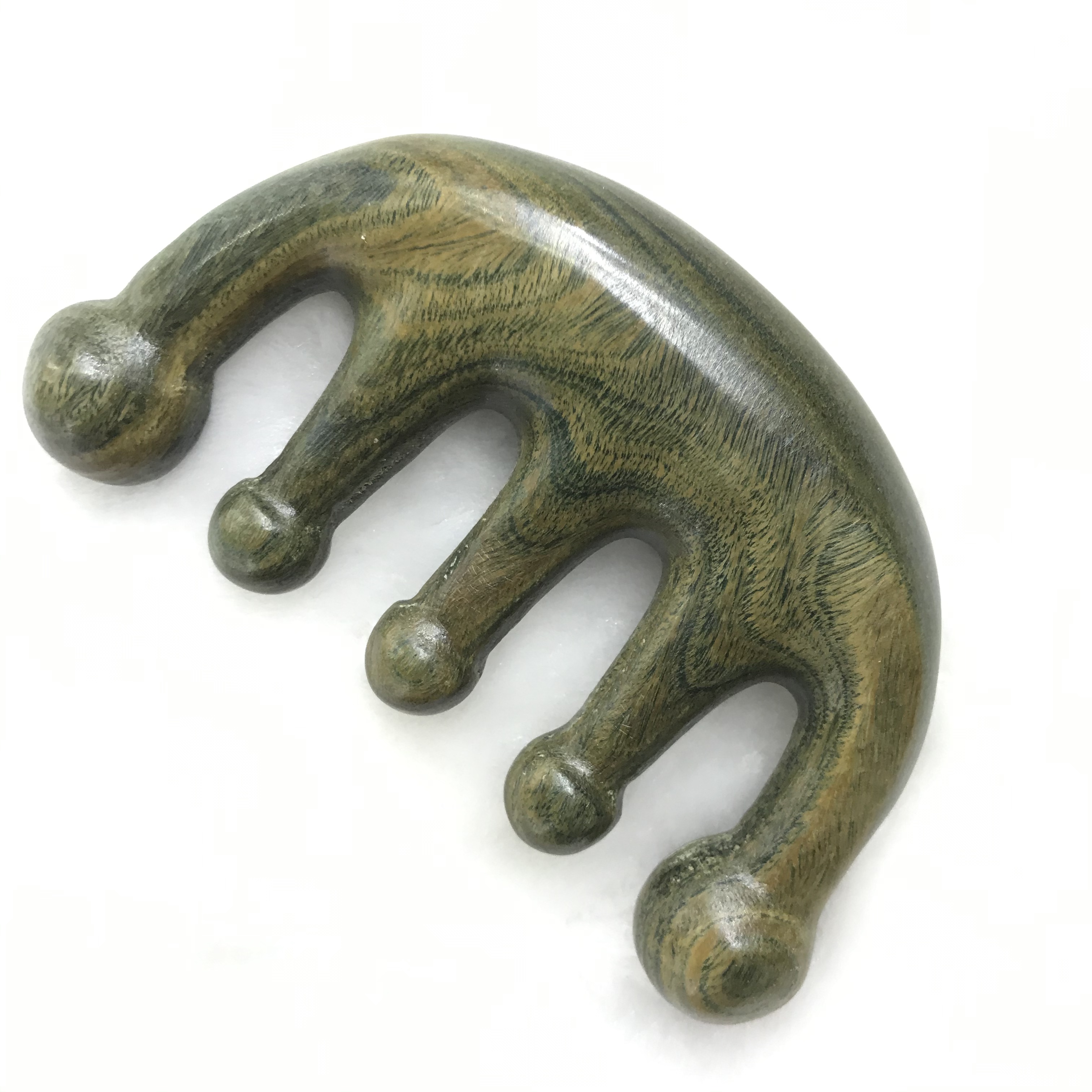 Seven types of natural wood green sandalwood massage combs are randomly dispatched. The specific sizes are shown in the video Item Picture