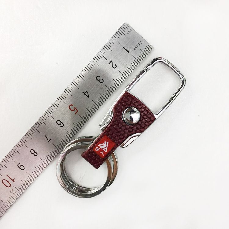 Strong Person Keychain Stainless steel double-ring keychain 432 Item Picture