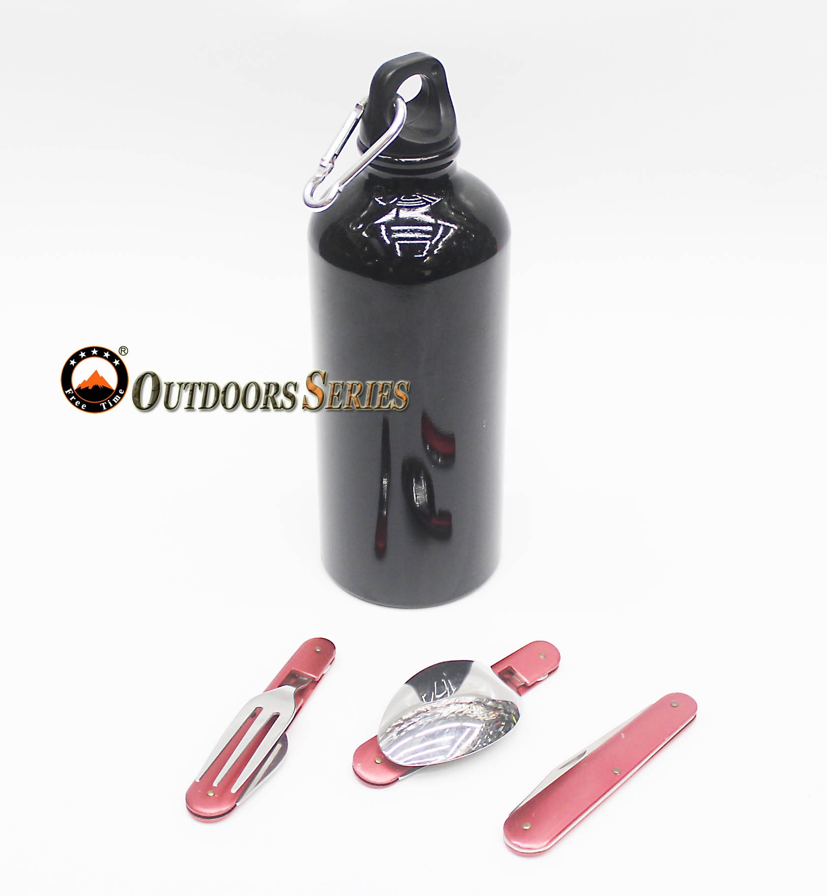 Aluminum kettle set, travel set, tableware and supplies, outdoor sports kettle set, knife, fork and spoon set pic 4
