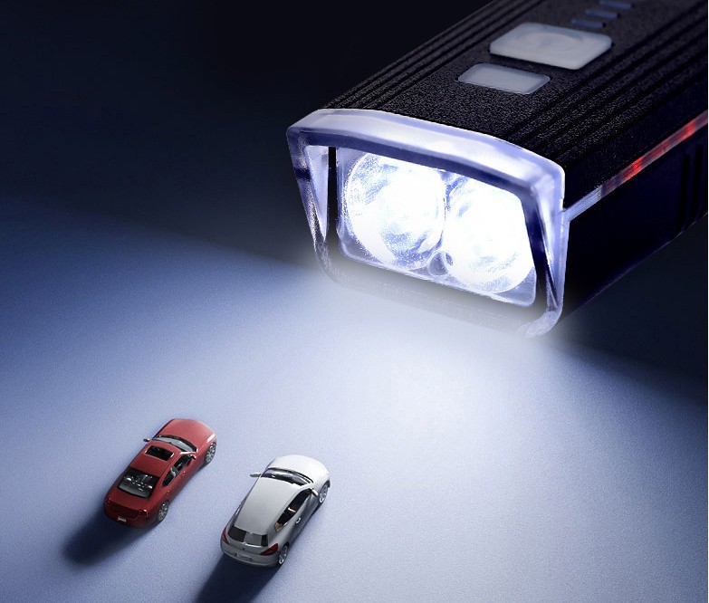 New bicycle light touch light-sensing headlight, mountain bike light, USB charging, night riding, outdoor sports cycling equipment detail image 3