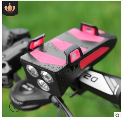 自行车灯手机支架自行车手机支架自行车前灯喇叭充电宝四合一新款详情图4