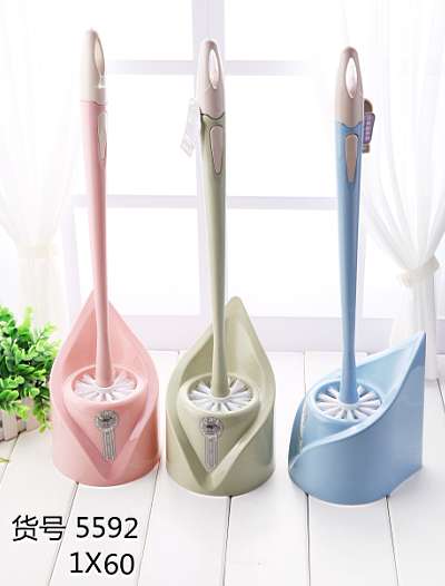 Nordic style Macaron toilet brush plastic handle 3 colors thumbnail