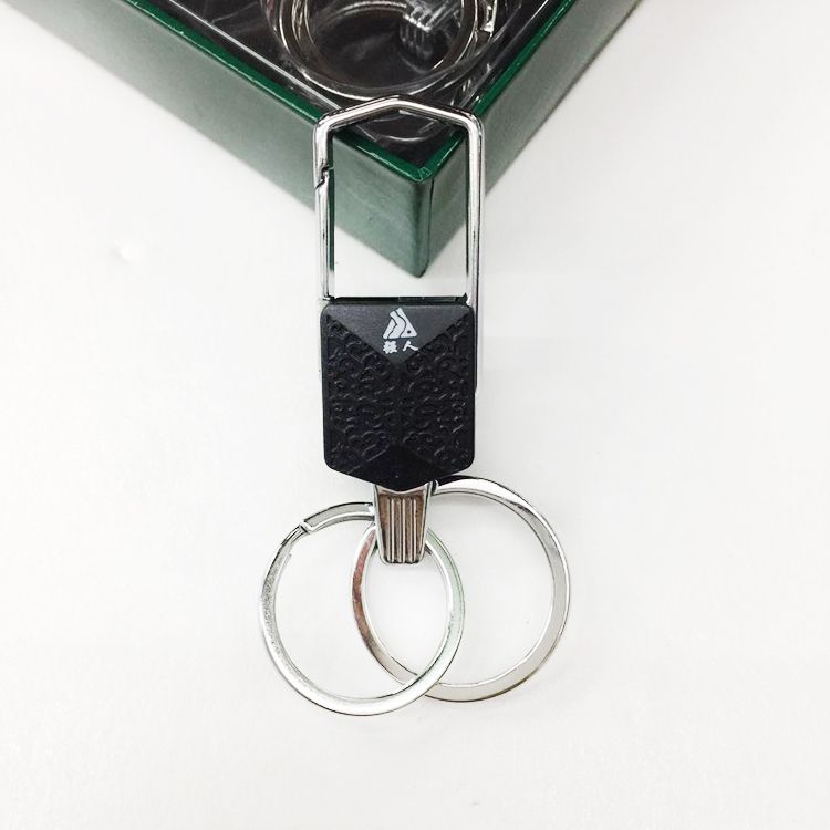 Strong Person Keychain Stainless steel Double Ring keychain 468 Item Picture