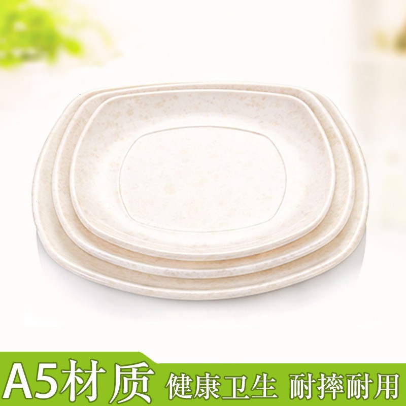 密胺餐具大理石花纹盘详情图4