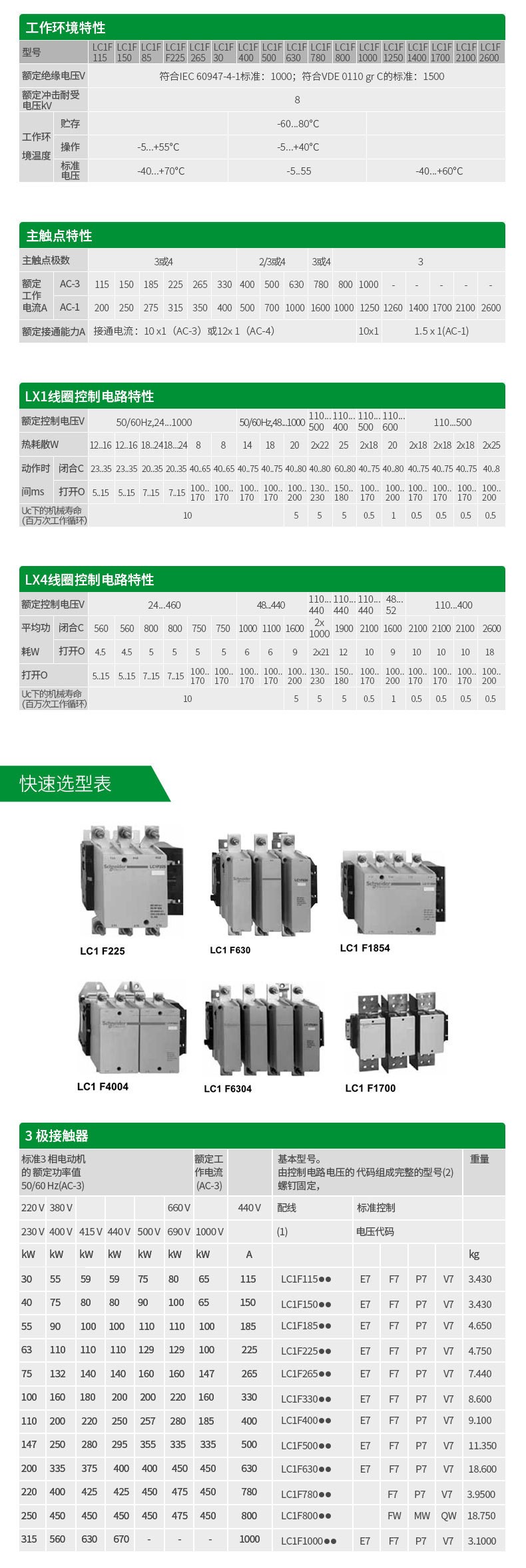 亿汉格原装LC1-F184接触器详情2