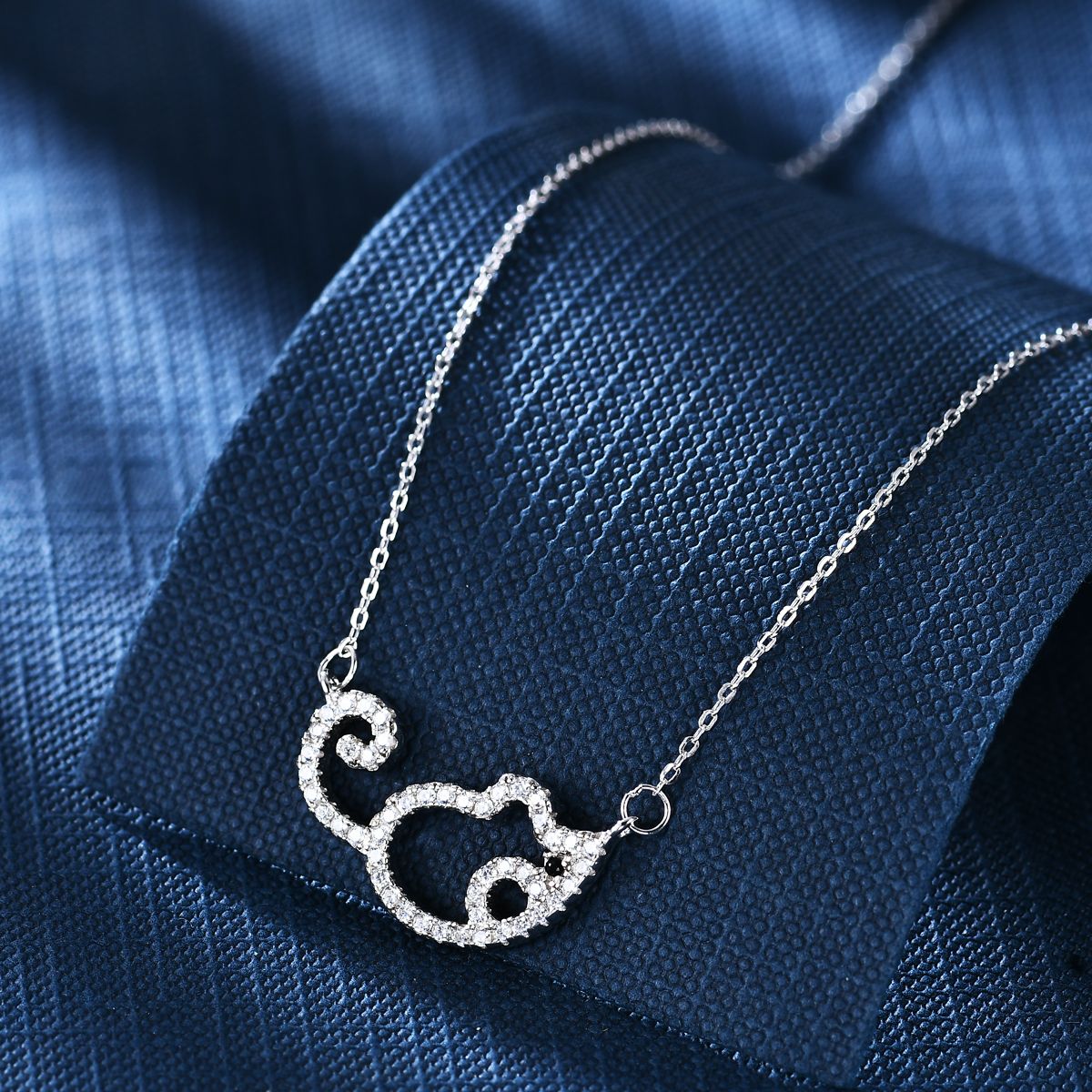 Anton Head Wolf S925 sterling Silver Necklace, Korean InS-style Rat Year necklace, starting from one piece