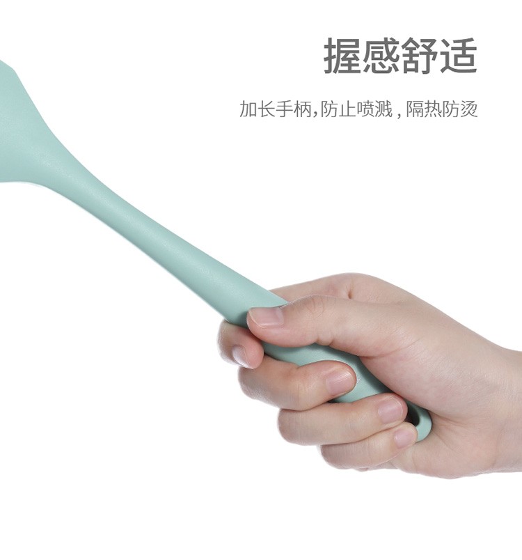 Silicone spatula, soup spoon, non-stick pan, stir-frying spatula, spatula and soup spoon set, household kitchenware set (soup spoon) detail image 8
