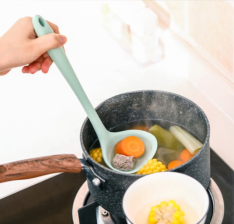Silicone spatula, soup spoon, non-stick pan, stir-frying spatula, spatula and soup spoon set, household kitchenware set (soup spoon) detail image 12