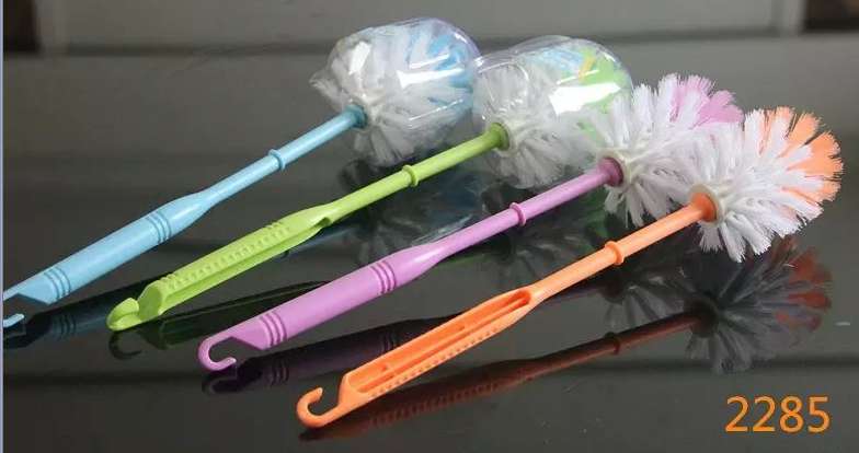 Plastic handle toilet brush hook 3 color plastic handle household cleaning brush thumbnail