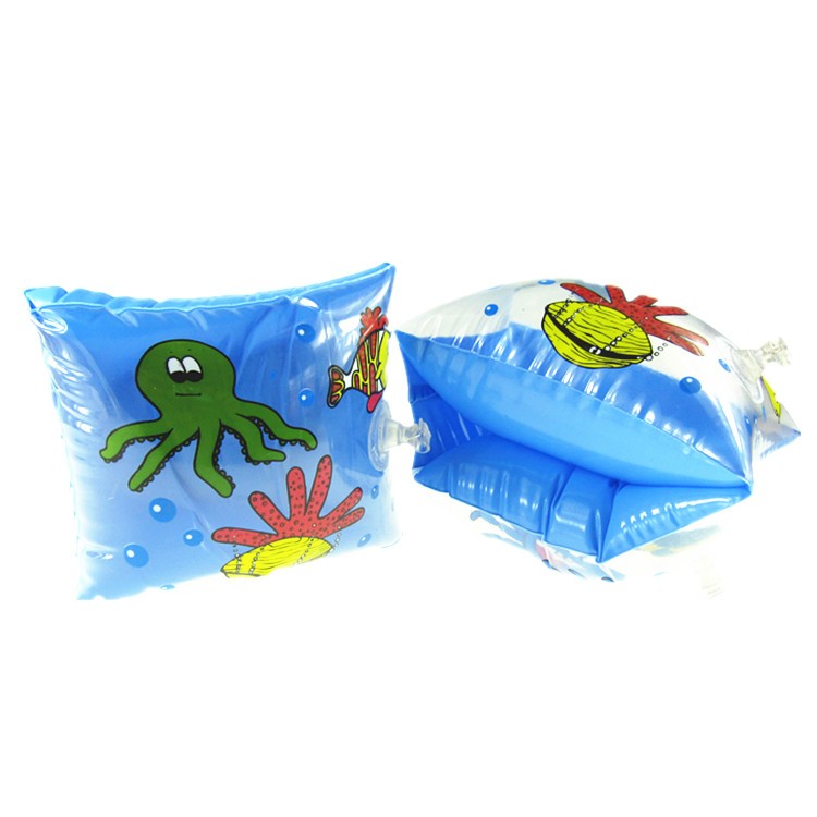 游泳装备儿童游泳水袖 冲气囊 手臂圈 保护圈 儿童透明水袖 粉色详情图2