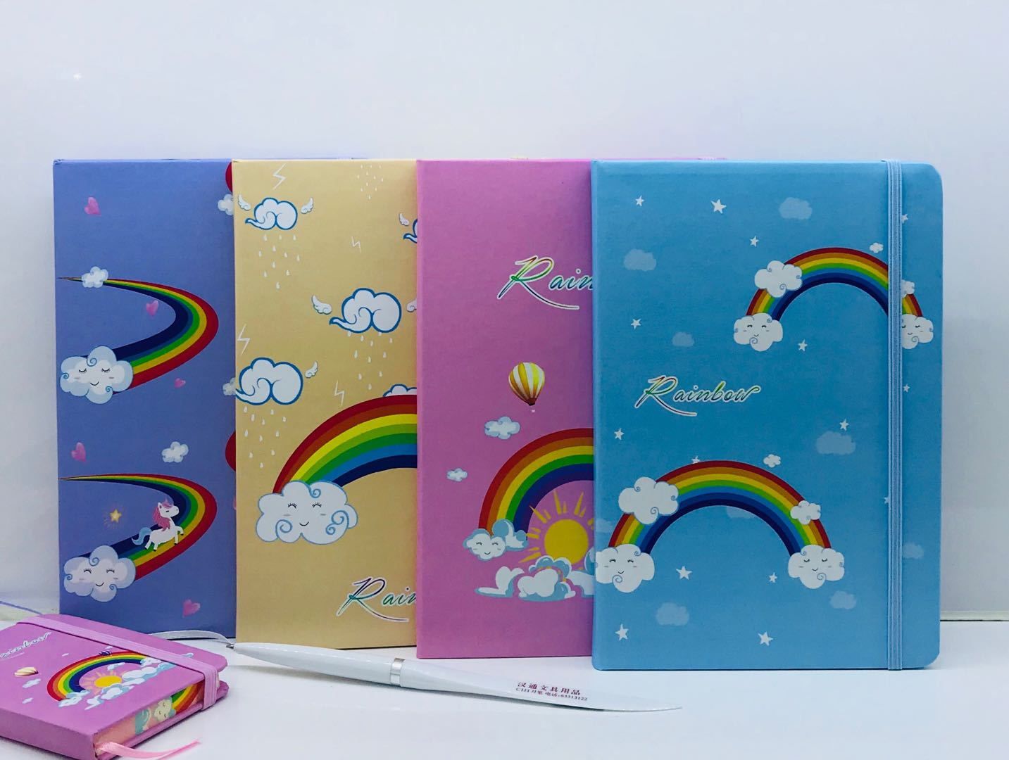 For You Students Study Stationery Office Culture Paper Products This Book Notebook Notepad Korean Notepad Rainbow Thickened Student Diary