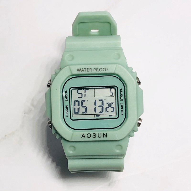 The new Instagram bestseller boxed student electronic sports candy-colored luminous watch pic 6
