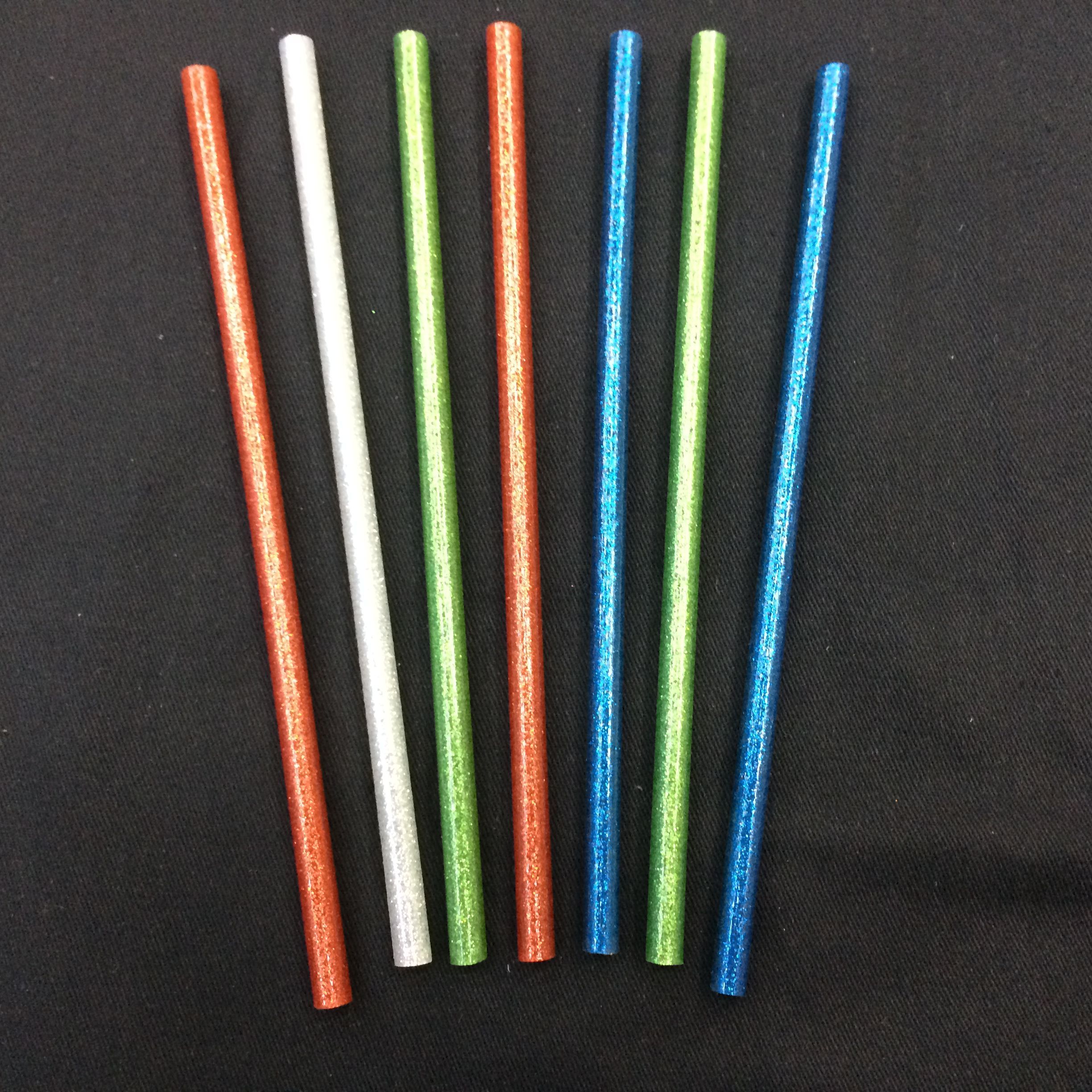 8 pieces of 7*180mm colored powder rubber sticks in opp bags
