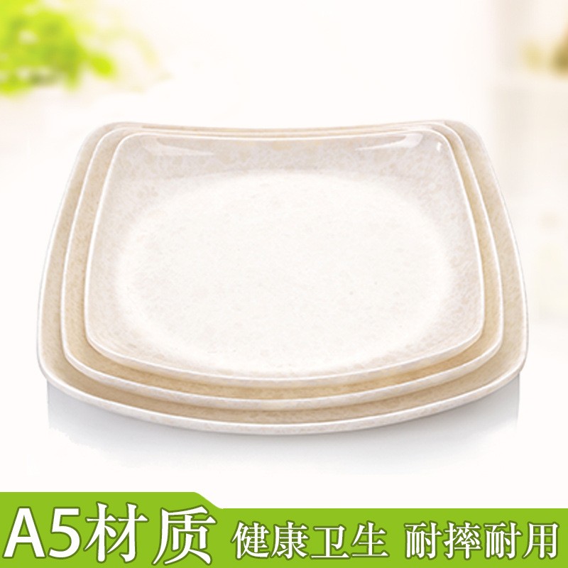 密胺餐具大理石花纹盘详情图2