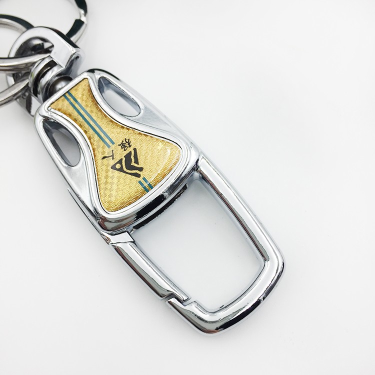 Strong Person Keychain Stainless steel Metal Double Ring Keychain 469 box set detail image 3