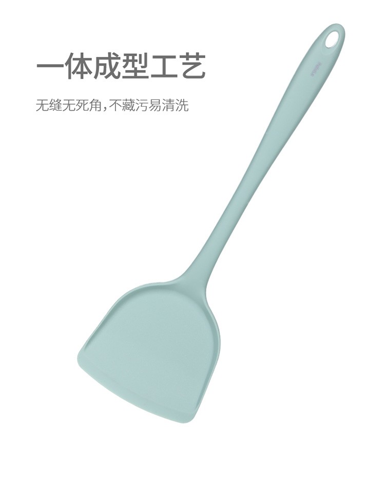 Silicone spatula, soup spoon, non-stick pan, stir-frying spatula, spatula and soup spoon set, household kitchenware set (soup spoon) detail image 3