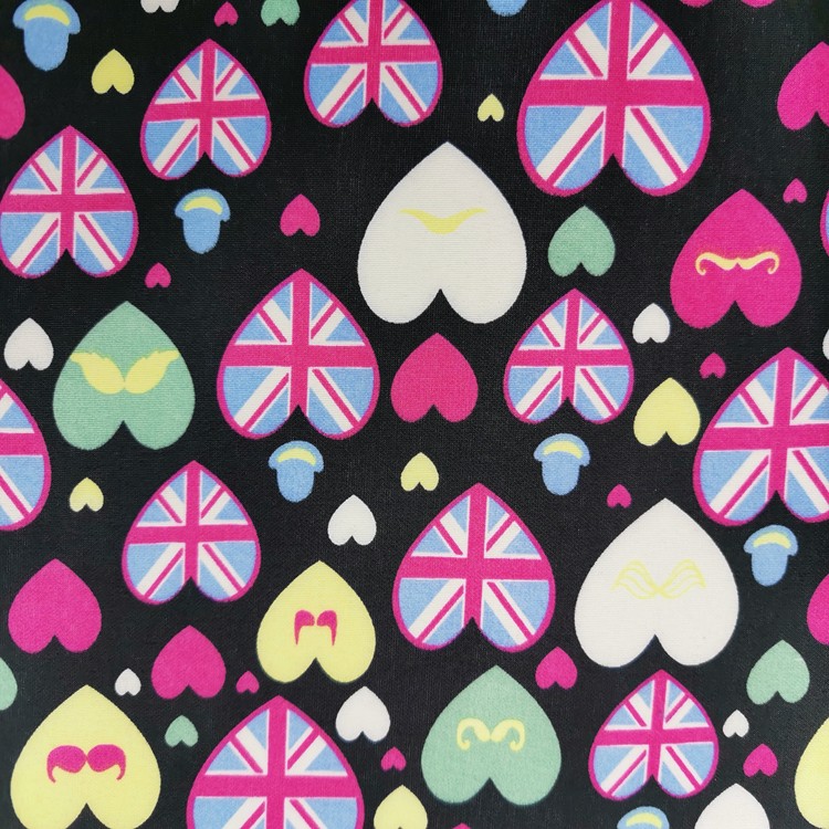 Peach skin fleece printed 014 cosmetic bag material [minimum order of one piece] Abundant stock, factory direct sales detail image 5