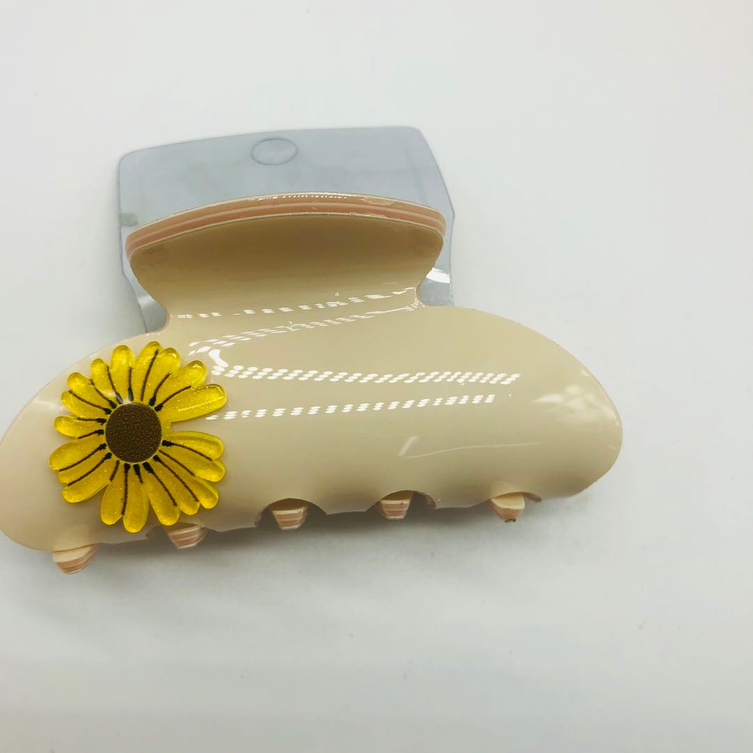Cute cartoon flower, little animal, fresh style hair clip, medium-sized hair clip at the back of the head, texture hair gripper detail image 2