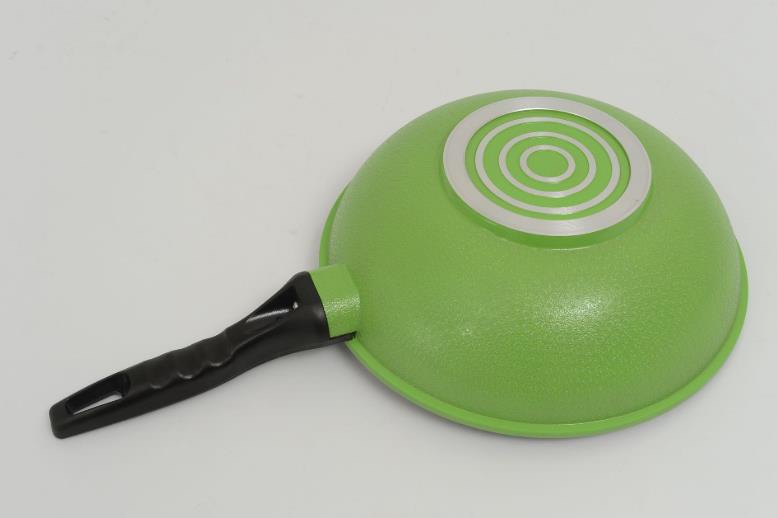 Green non-stick pan