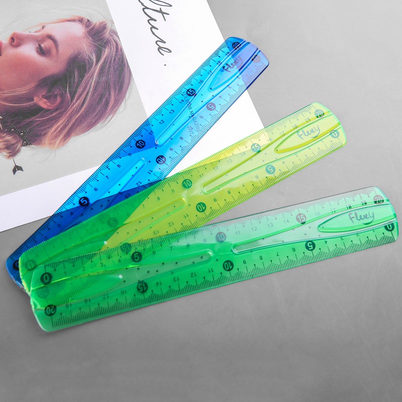 Customized soft straight rulers, student rulers, drawing homework, office geometric shapes, children's plastic rulers, 30cm detail image 10