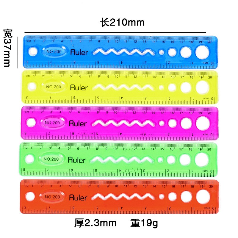 Customized soft straight rulers, student rulers, drawing homework, office geometric shapes, children's plastic rulers, 30cm detail image 8