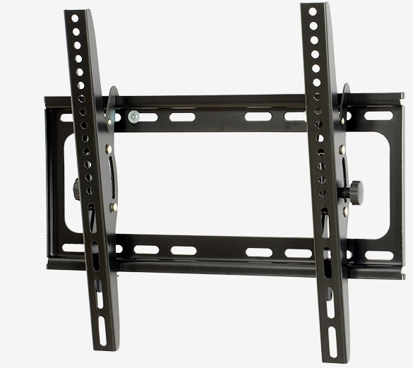 The LCD TV stand is adjustable from 26 to 55 inches and is universal
