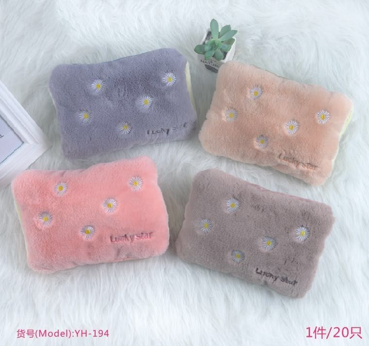 Hot Water Bag Rechargeable hand warm water bag cute plush electric warm water Cartoon pillow warm baby HD16 thumbnail
