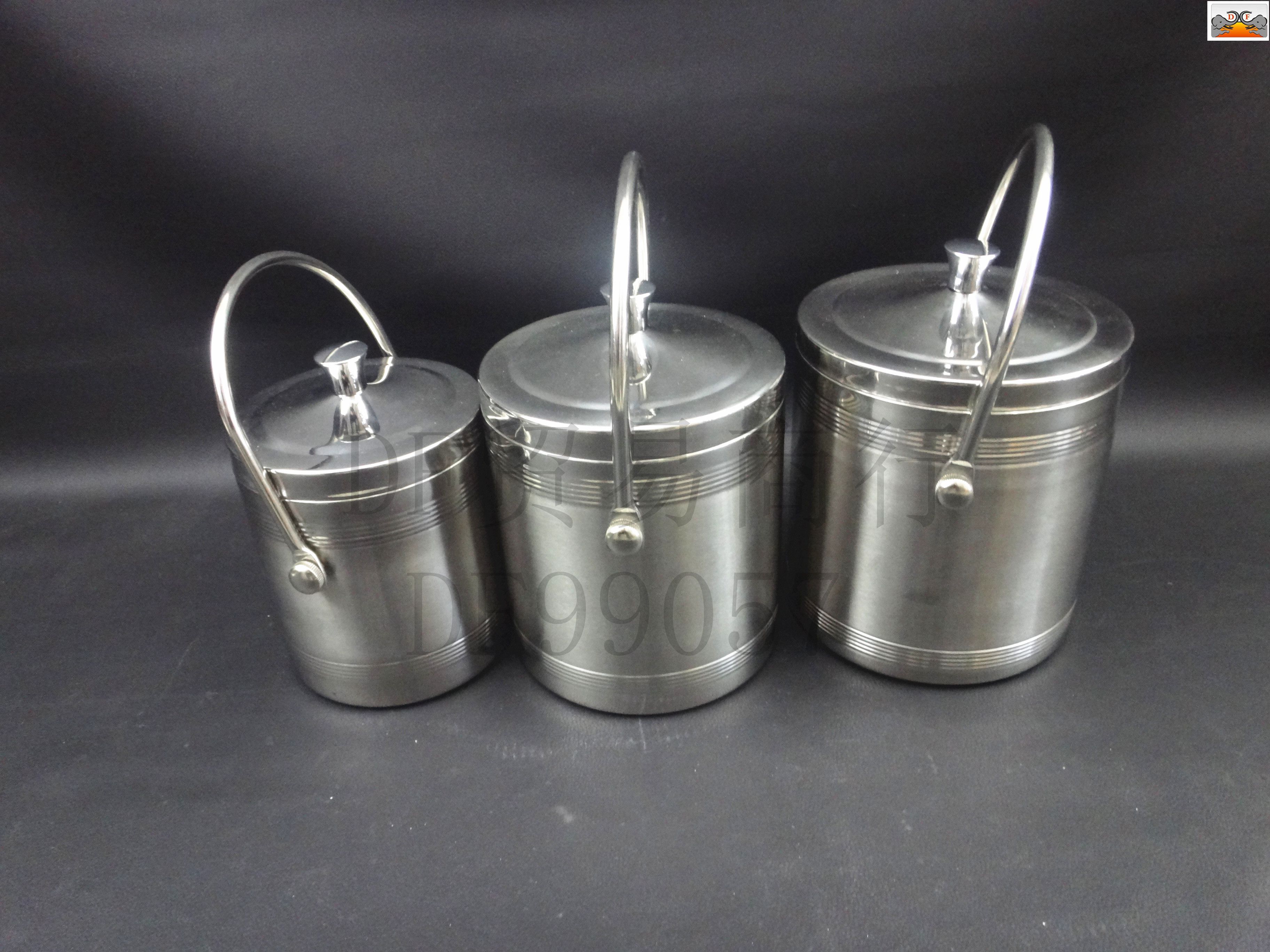 DF99050 Stainless steel double ice bucket Portable Ice bucket Deluxe Ice Pellet bucket DF TRADING HOUSE