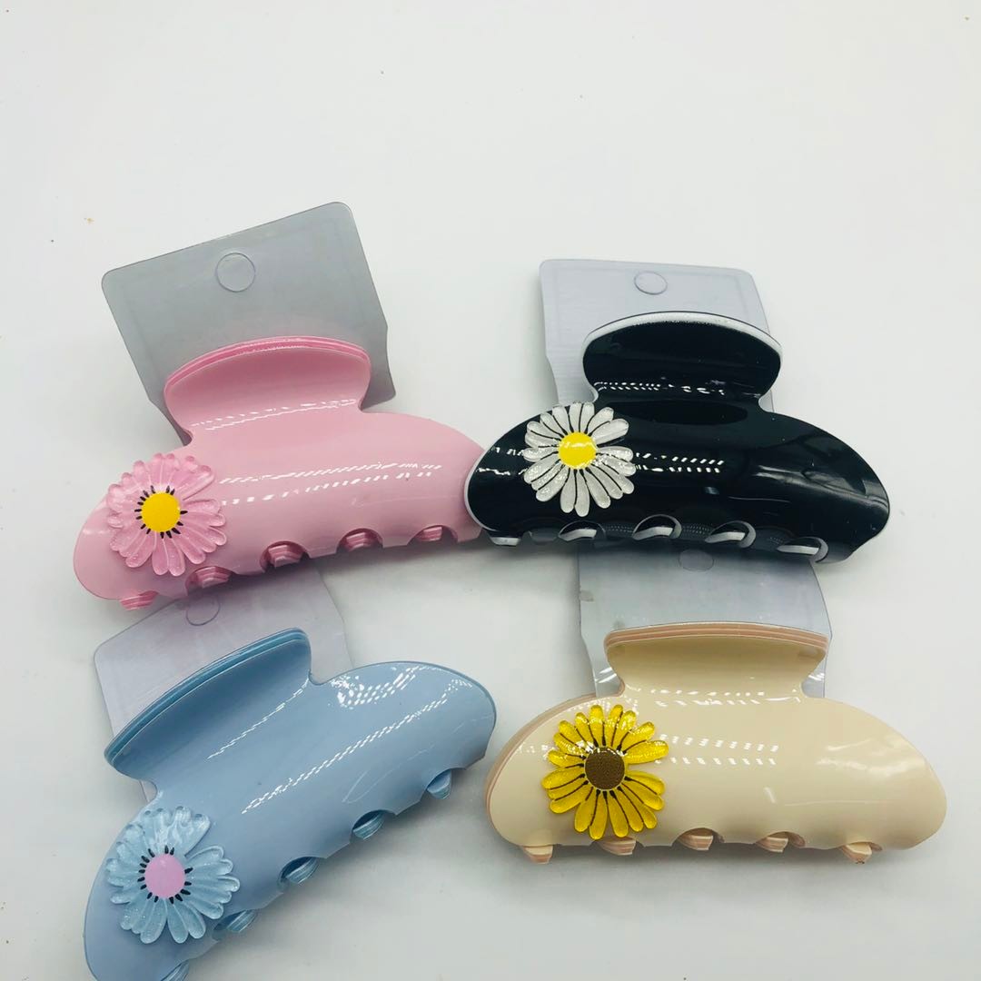 Cute cartoon flower, little animal, fresh style hair clip, medium-sized hair clip at the back of the head, texture hair gripper detail image 1
