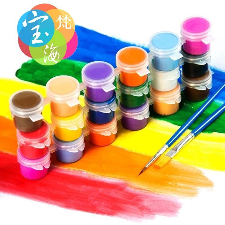 10*15CM数字油画 儿童DIY益智类 填充油彩画玩具 卡通动漫带画架MN0215