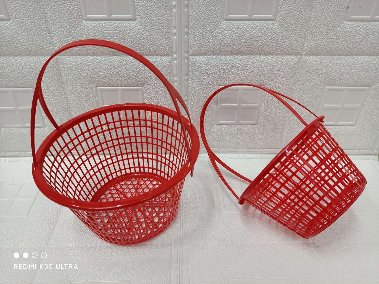 Plastic picking basket Fruit basket Flower basket No. 5 round basket thumbnail