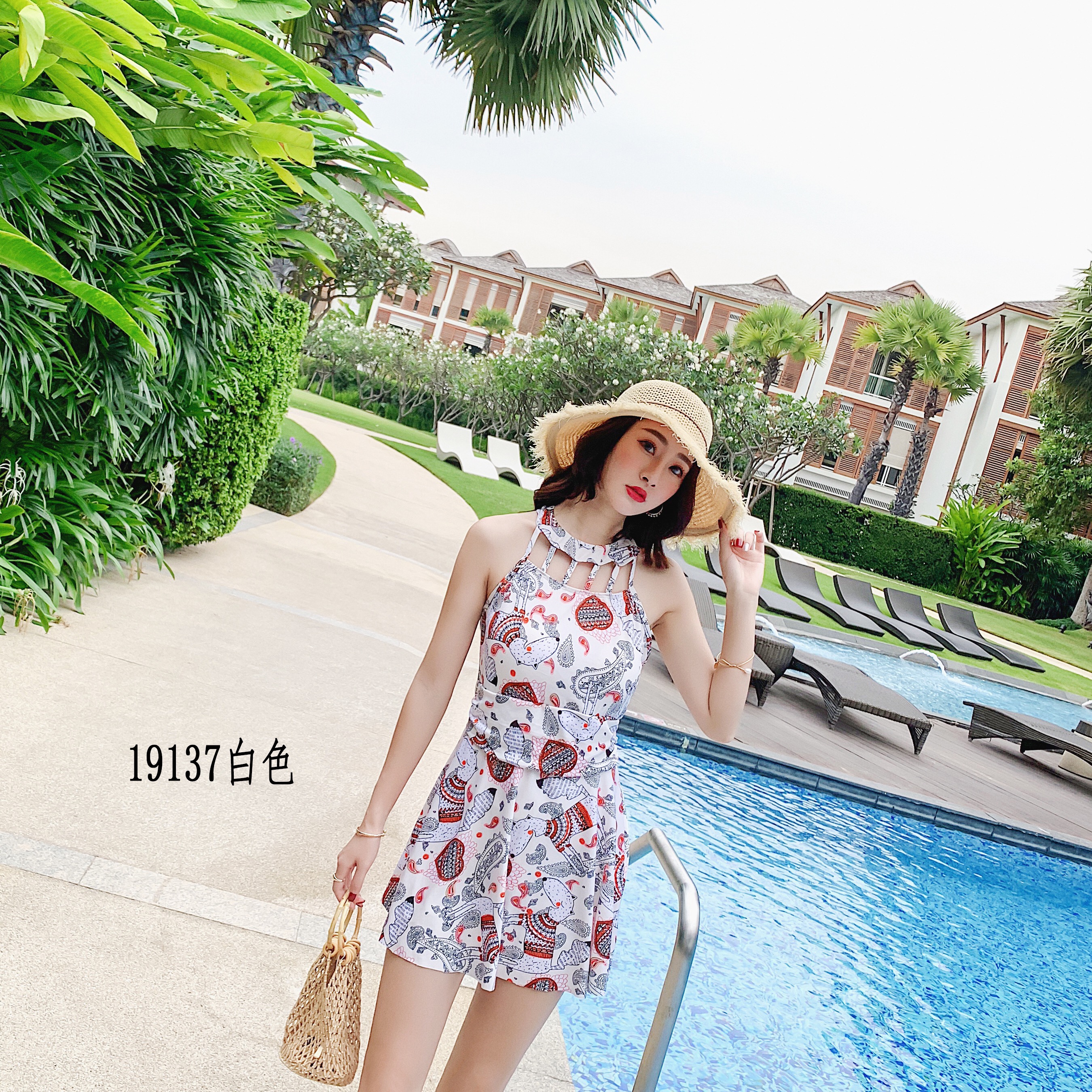 19137#连体裙爆款藏青白色灰色特价促销10元详情图6