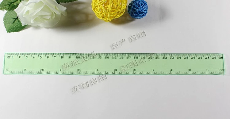 30cm plastic straight rulers from the ruler factory are stationery for students' drawing and homework. Customized transparent plastic rulers are available for wholesale detail image 6