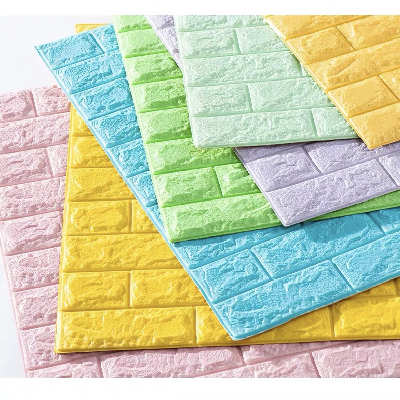 Three-dimensional 3D refurbished brick pattern self-adhesive wall plaster thumbnail