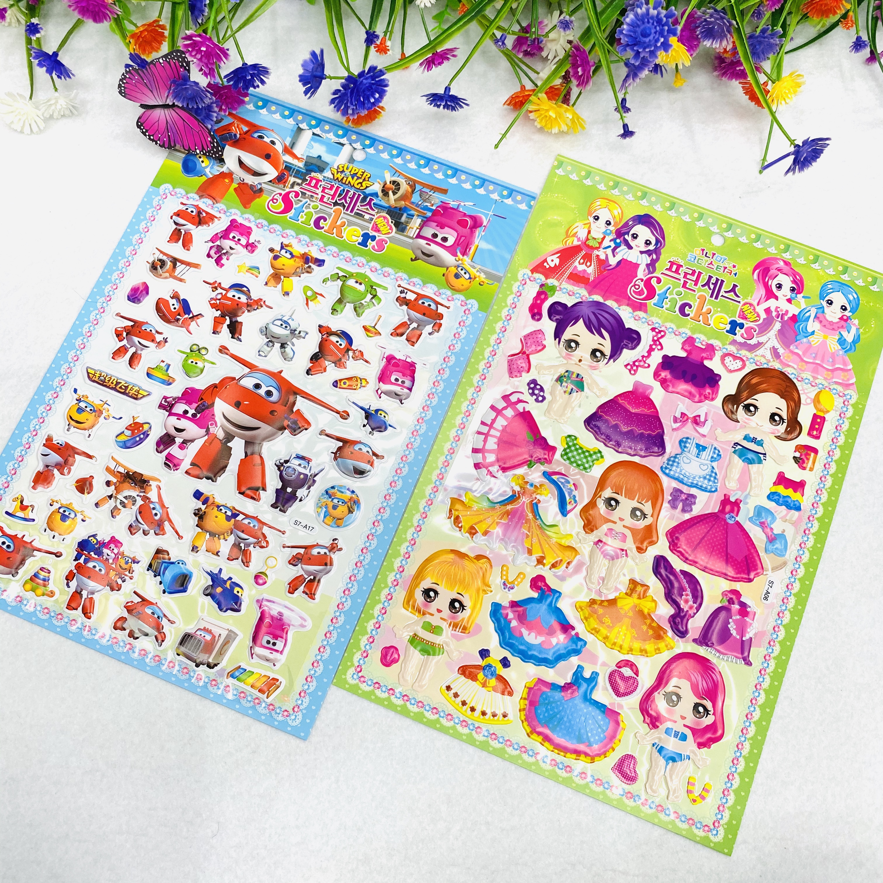 Children's dress-up bubble stickers cartoon girl stickers Application Scenario