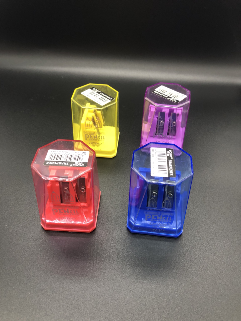 铅笔刀卷笔器削笔刀学习小帮手彩铅削笔器双孔卷笔刀图