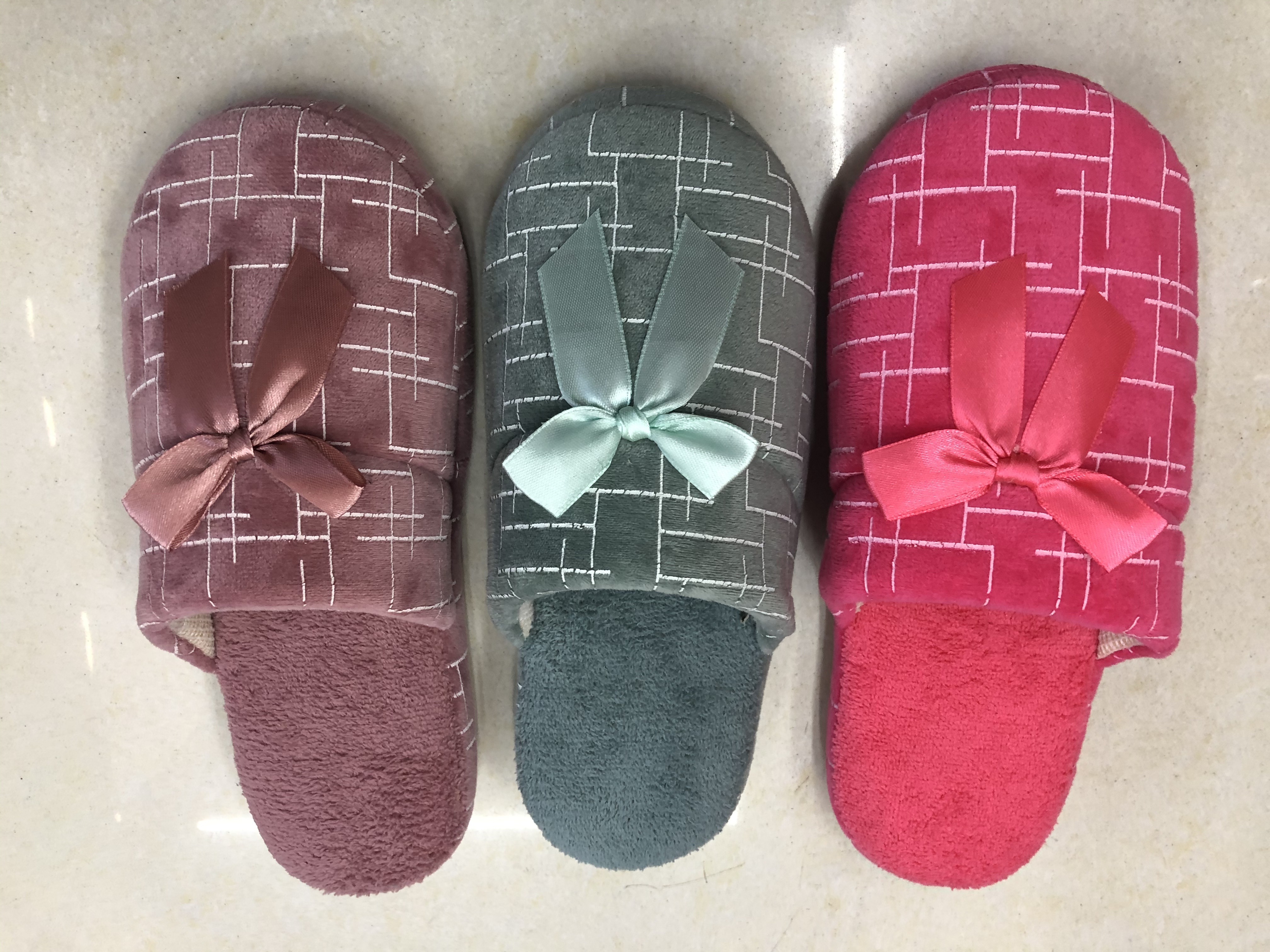 Terms of the foreign trade line: Women's cotton slippers for autumn and winter detail image 1