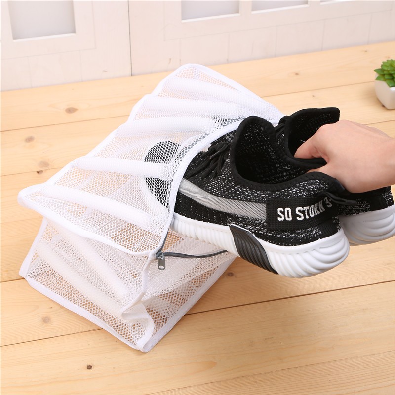 Fragrant coarse net shoe washing bags, a special shoe washing tool for machine washing, custom-made protective bags for cloth shoes and sports shoes, and washing machines pic 4