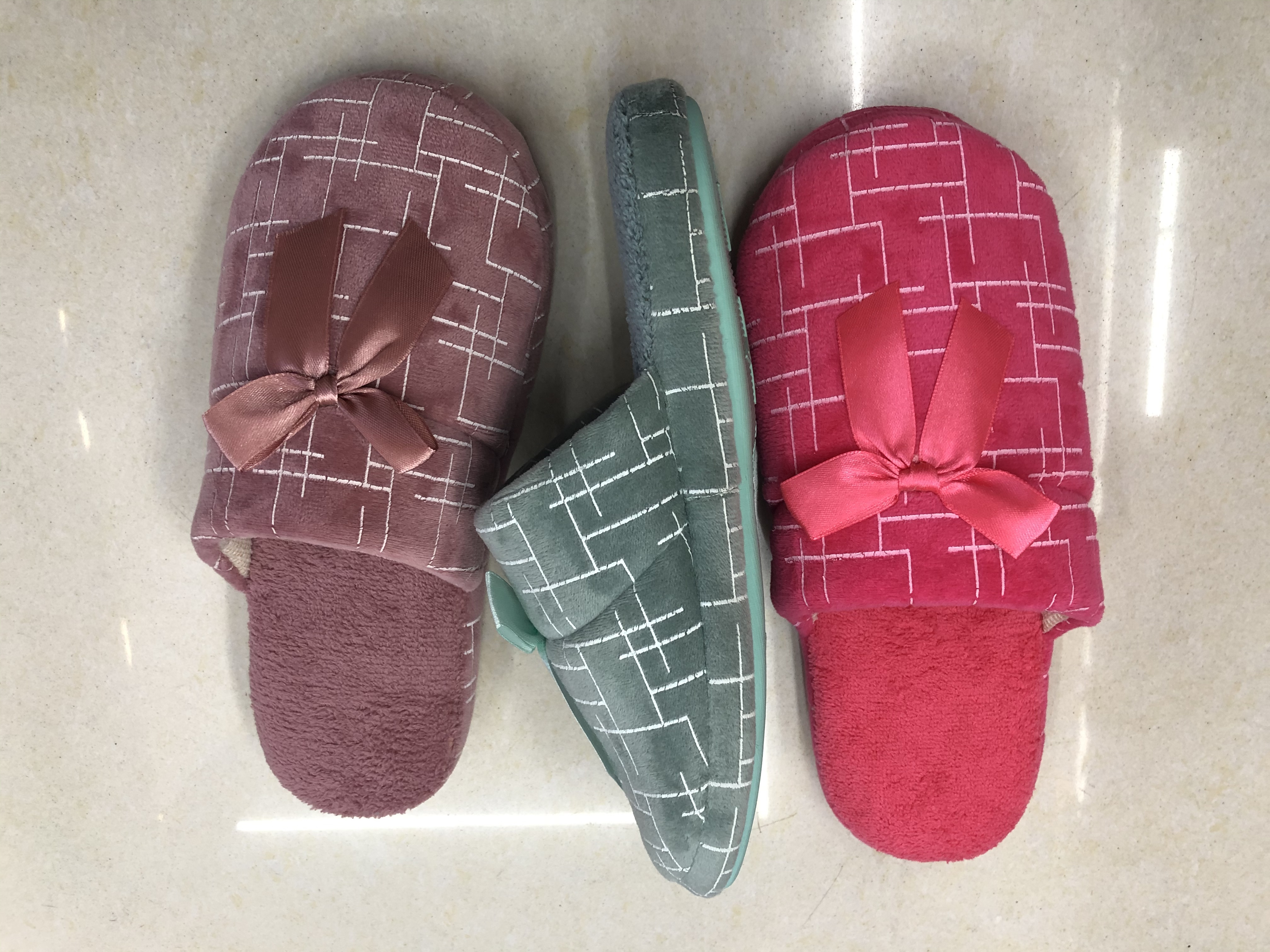 Terms of the foreign trade line: Women's cotton slippers for autumn and winter detail image 2