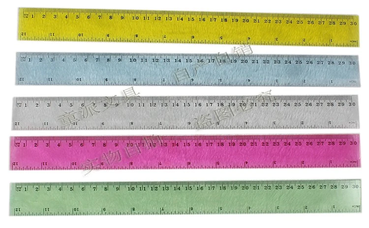 30cm plastic straight rulers from the ruler factory are stationery for students' drawing and homework. Customized transparent plastic rulers are available for wholesale detail image 12
