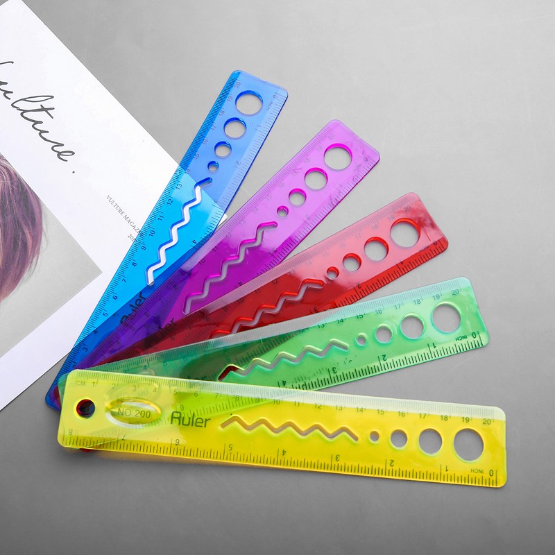 Customized soft straight rulers, student rulers, drawing homework, office geometric shapes, children's plastic rulers, 30cm detail image 9