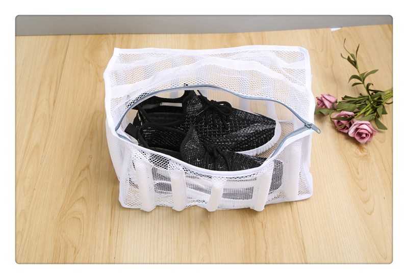 Fragrant coarse net shoe washing bags, a special shoe washing tool for machine washing, custom-made protective bags for cloth shoes and sports shoes, and washing machines pic 12