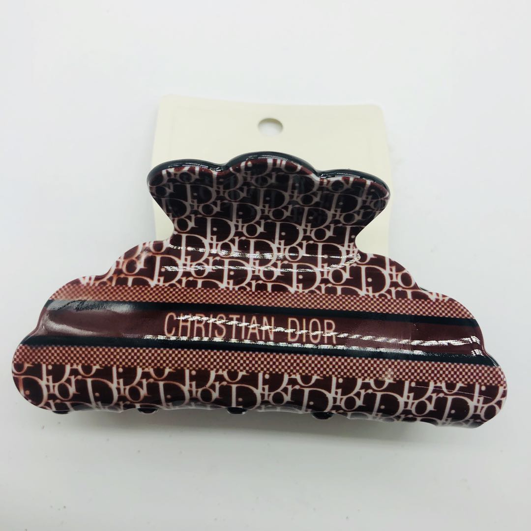 Versión coreana accesorios de pelo de alto grado gran tamaño pinzas acrílicas pinzas de pelo impresas rojas tarjetas de pelo moda boutique fuente al por mayor details Picture