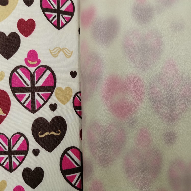 Peach skin fleece printed 014 cosmetic bag material [minimum order of one piece] Abundant stock, factory direct sales detail image 4